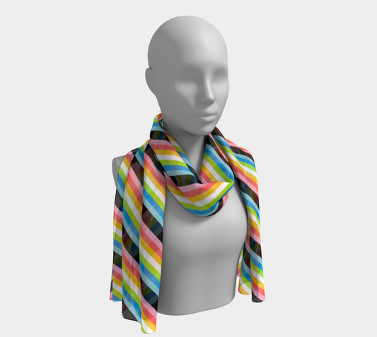 Queer Striped Long Scarf