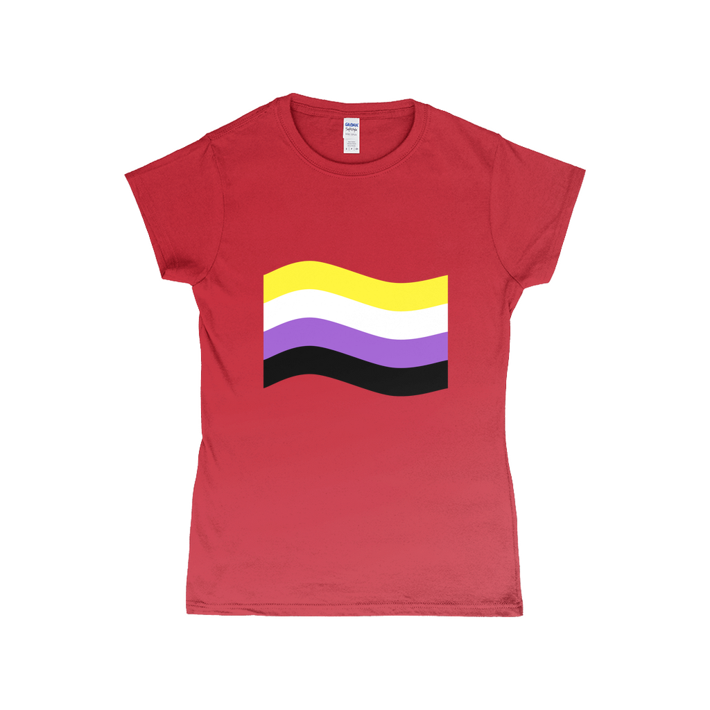 Gender Pride Flag Fitted Tshirt | Choose Your Flag | Gildan