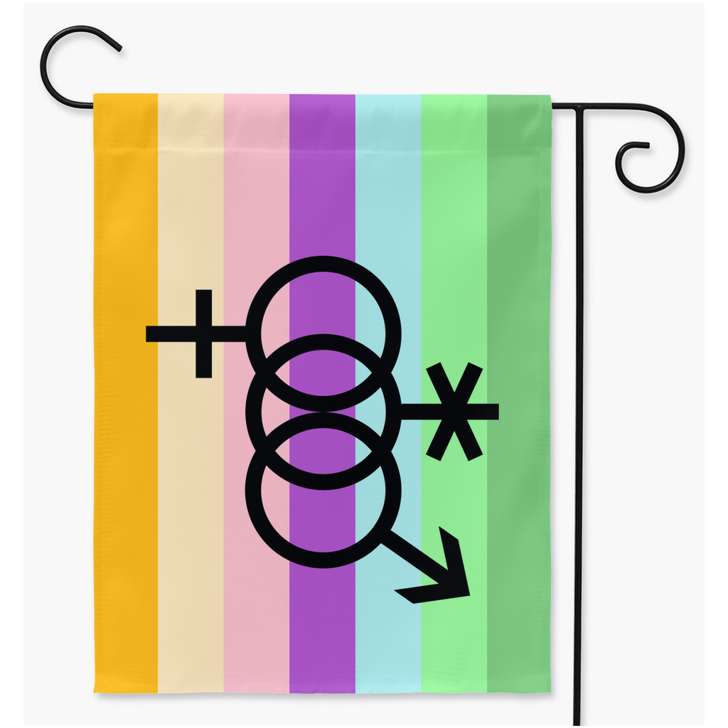 Tiric - V2.5 Yard and Garden Flags | Single Or Double-Sided | 2 Sizes | Romantic and Sexual Orientations