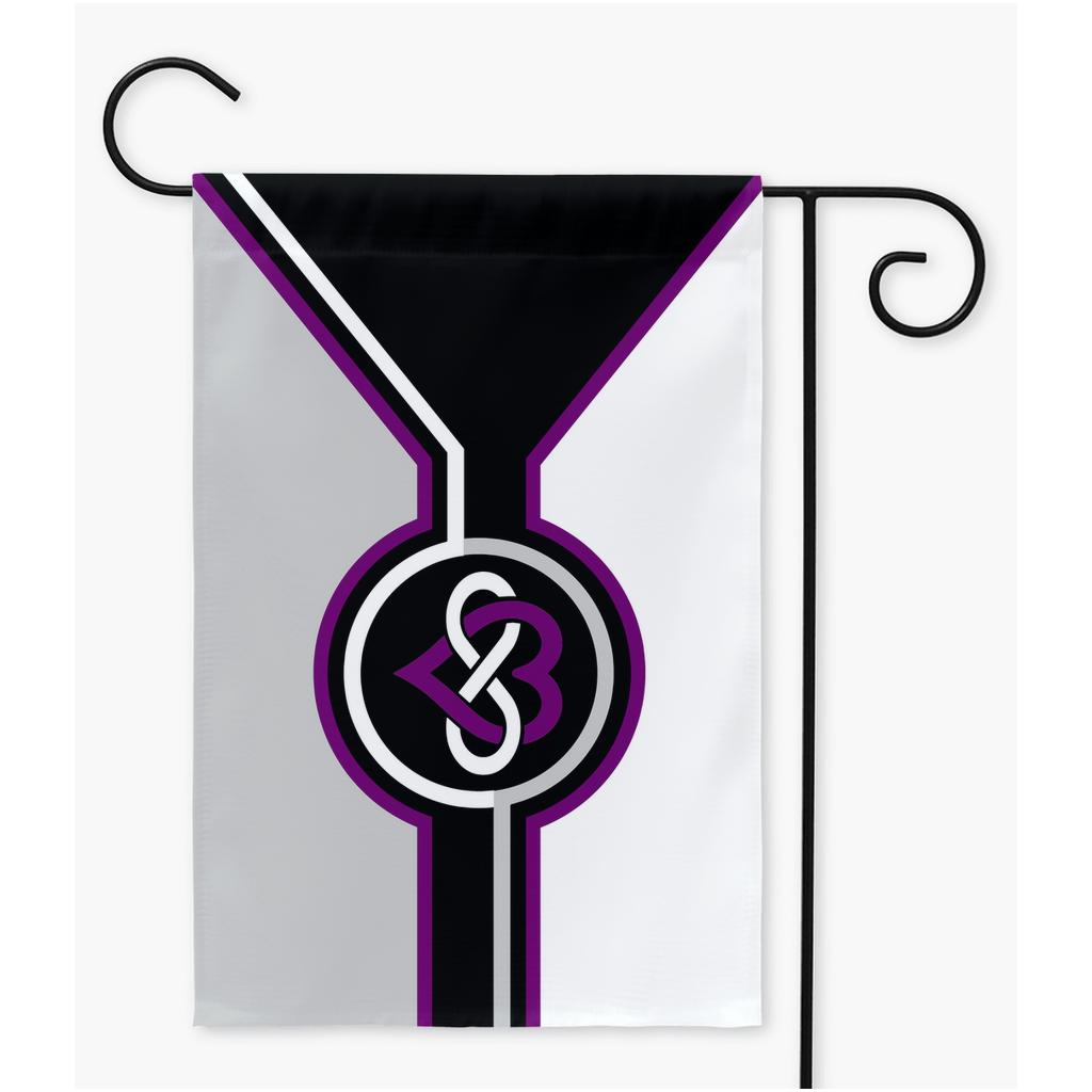 Polyamory - V4 - Demisexual Yard and Garden Flags | Single Or Double-Sided | 2 Sizes