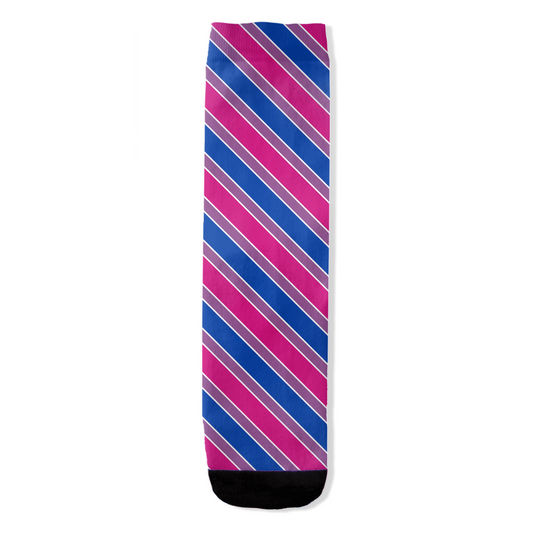 Bisexual Candy Striped All-Over Print Socks