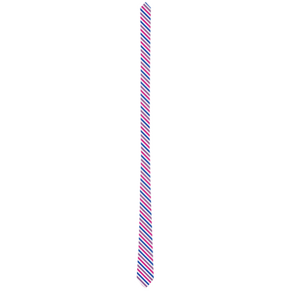Corbatas con estampado de orgullo a rayas de caramelo bisexual