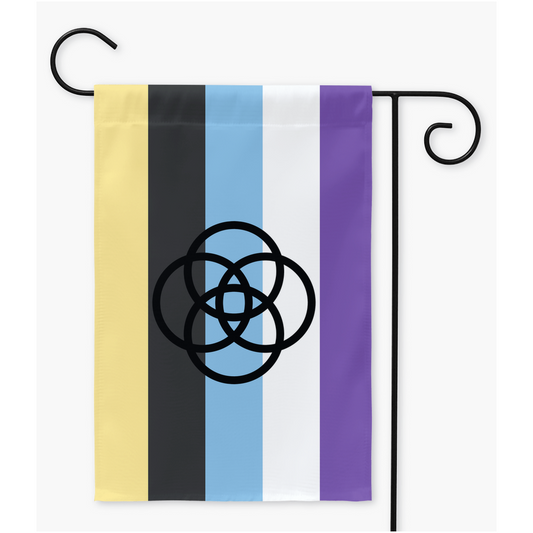 Systemfluid - V2 (Headmatenative) Yard and Garden Flags  | Single Or Double-Sided | 2 Sizes | Gender Identity and Expression