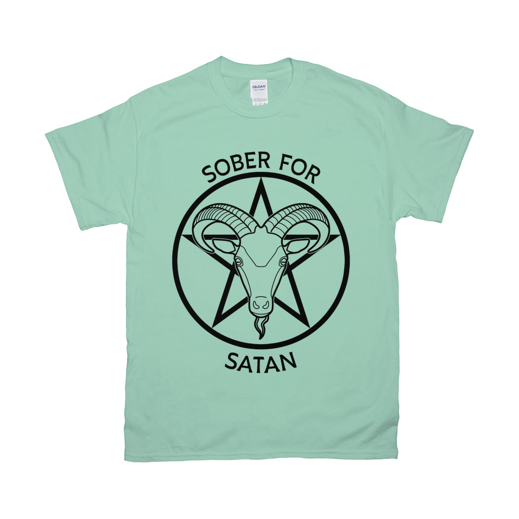 Sober for Satan Relaxed Fit Tshirt - LIGHT | Choose Your Colourway | Gildan