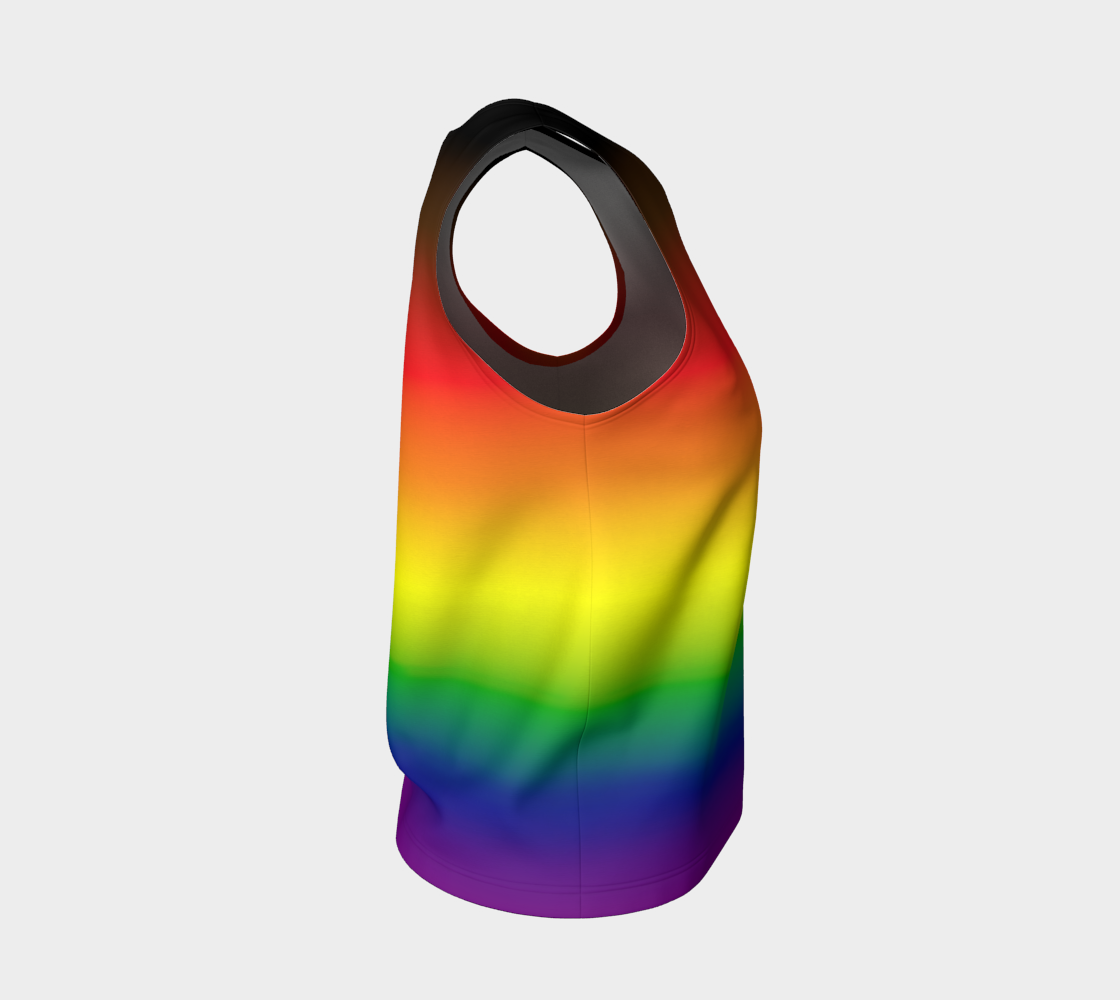 Philly Rainbow Gradient Loose Tank (Long)