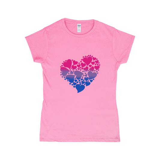 Heart of Hearts Fitted Tshirt | Choose Your Colourway | Gildan