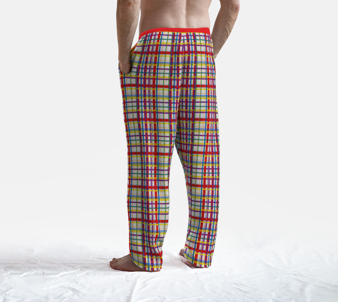 Rainbow Madras Plaid Lounge Pants