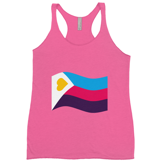 Polyamory Pride Flag Fitted Racerback Tank Tops | Choose Your Flag