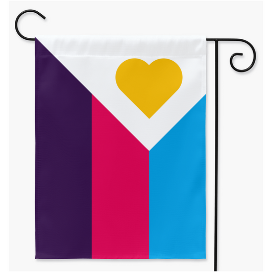 NEW Polyamory Pride - V6 Yard and Garden Flags | Single Or Double-Sided | 2 Sizes