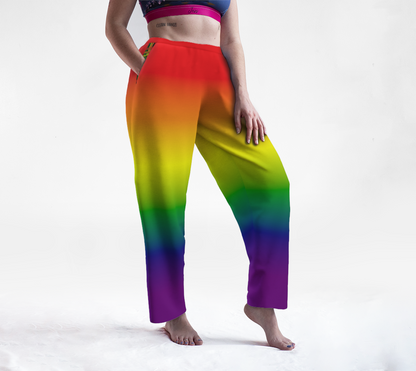 Pantalon de survêtement dégradé arc-en-ciel