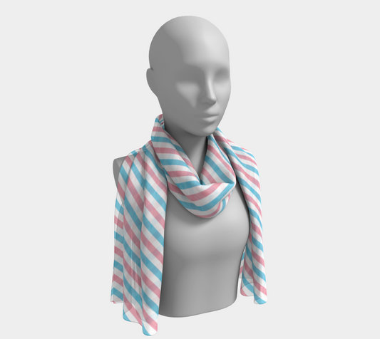 Transgender Striped Long Scarf