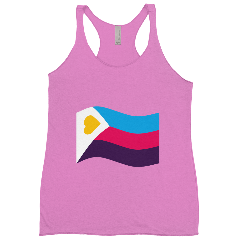 Polyamory Pride Flag Fitted Racerback Tank Tops | Choose Your Flag