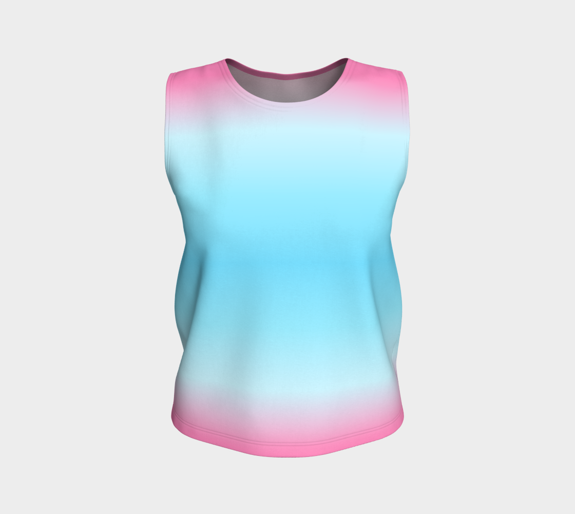 Transmasculine Gradient Loose Tank (Long)