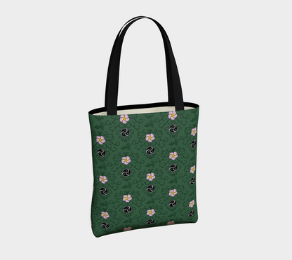 Wild Rose and Vine BDSM (Green) Tote Bag