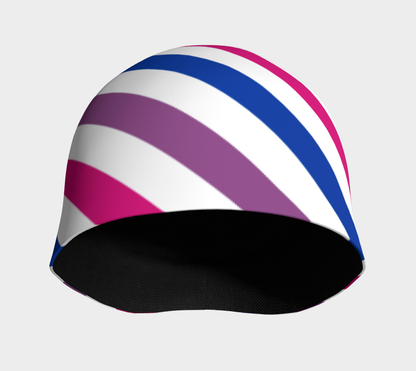 Bisexual Barber Striped Beanie