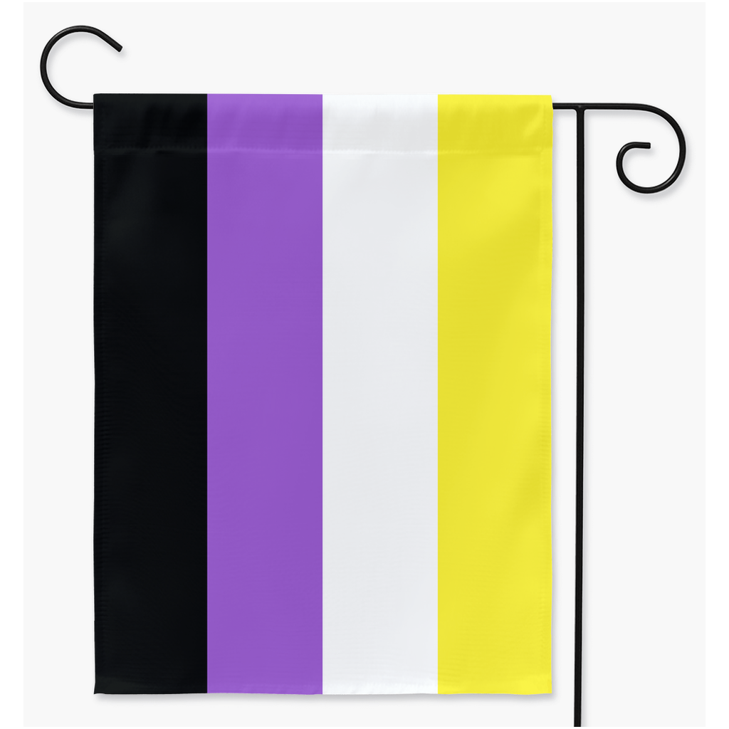 Nonbinary Pride Yard and Garden Flags  | Single Or Double-Sided | 2 Sizes