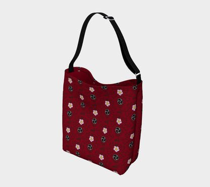 Wild Rose and Vine BDSM (Red) Day Tote