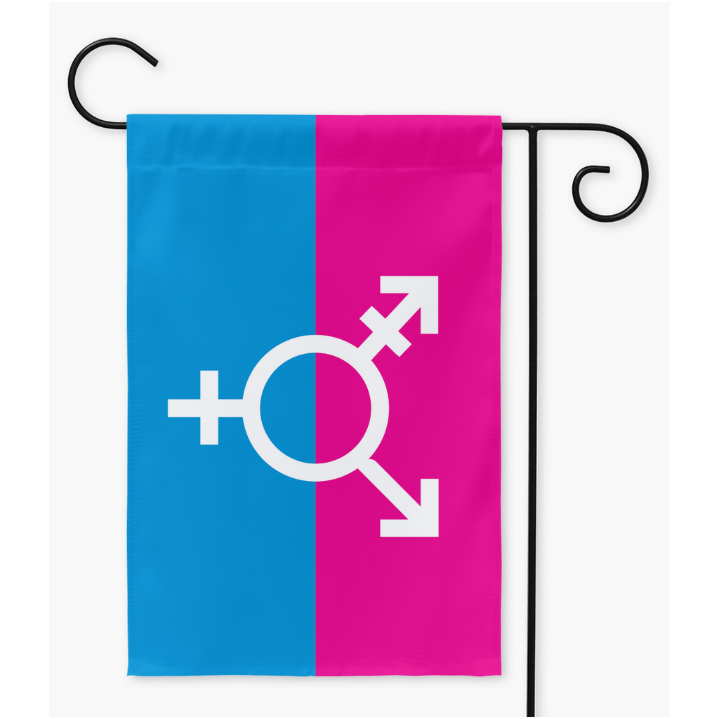 Transgender - V2 Pride Yard and Garden Flags | Single Or Double-Sided | 2 Sizes