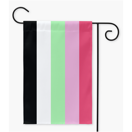 Recipromantic Pride Yard and Garden Flags  | Single Or Double-Sided | 2 Sizes | Aromantic and Asexual Spectrum