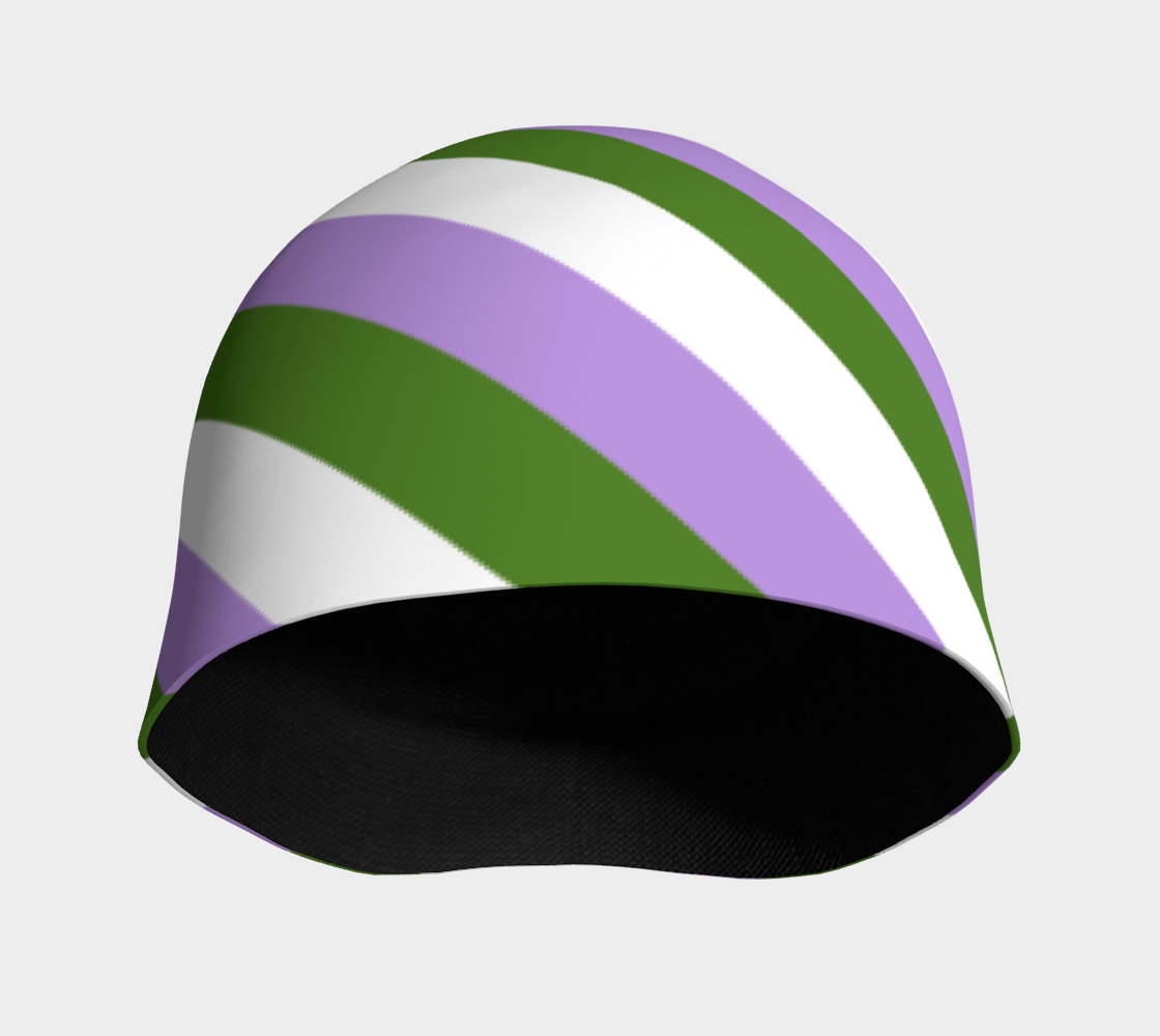 Genderqueer Striped Beanie