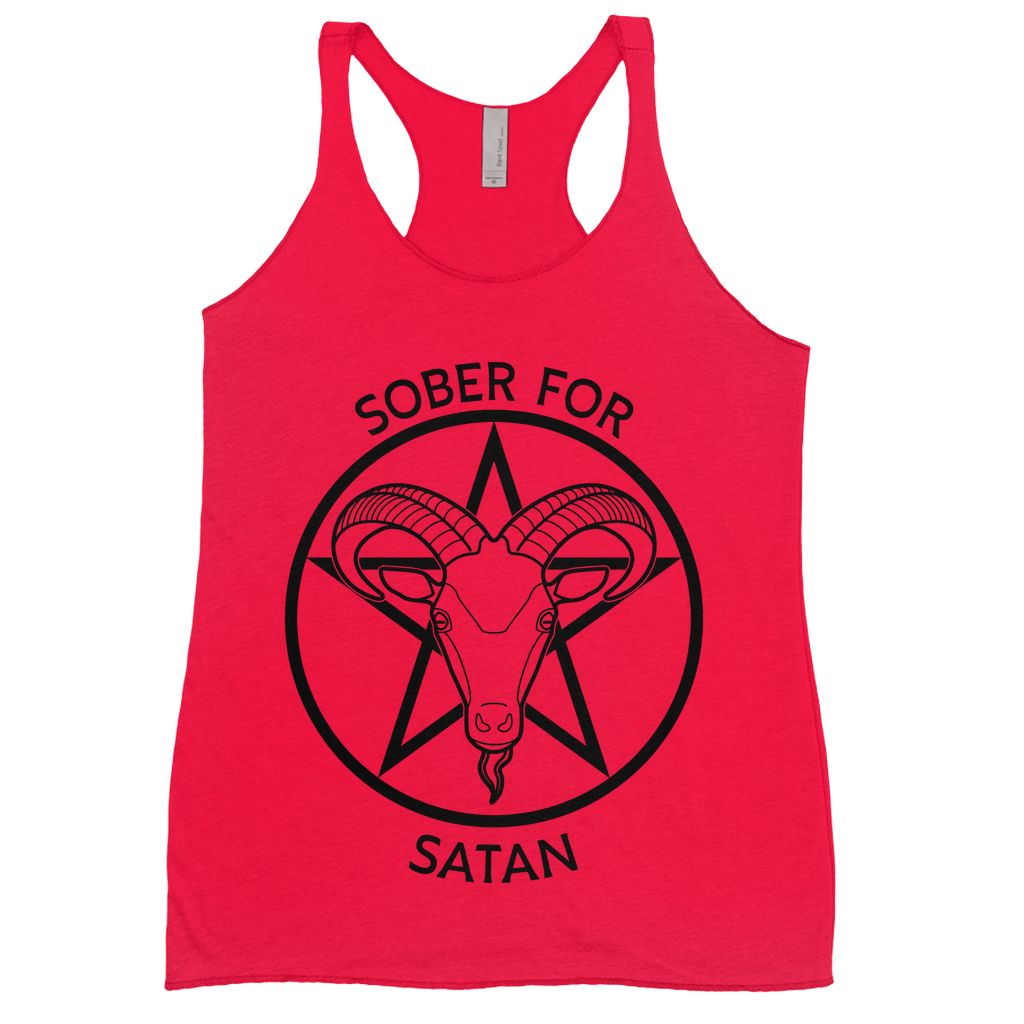 Sober for Satan Racerback Tank Top | Choose Your Colourway | Next Level