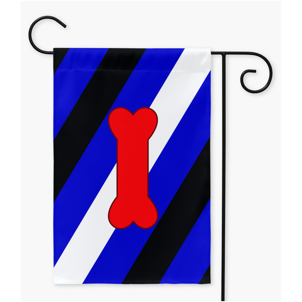 Puppy Play - V1 - Blue Yard and Garden Flags | Single Or Double-Sided | 2 Sizes