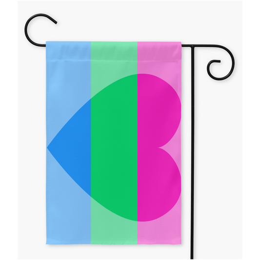 Polyromantic - V1 Yard and Garden Flags | Single Or Double-Sided | 2 Sizes | Romantic and Sexual Orientations