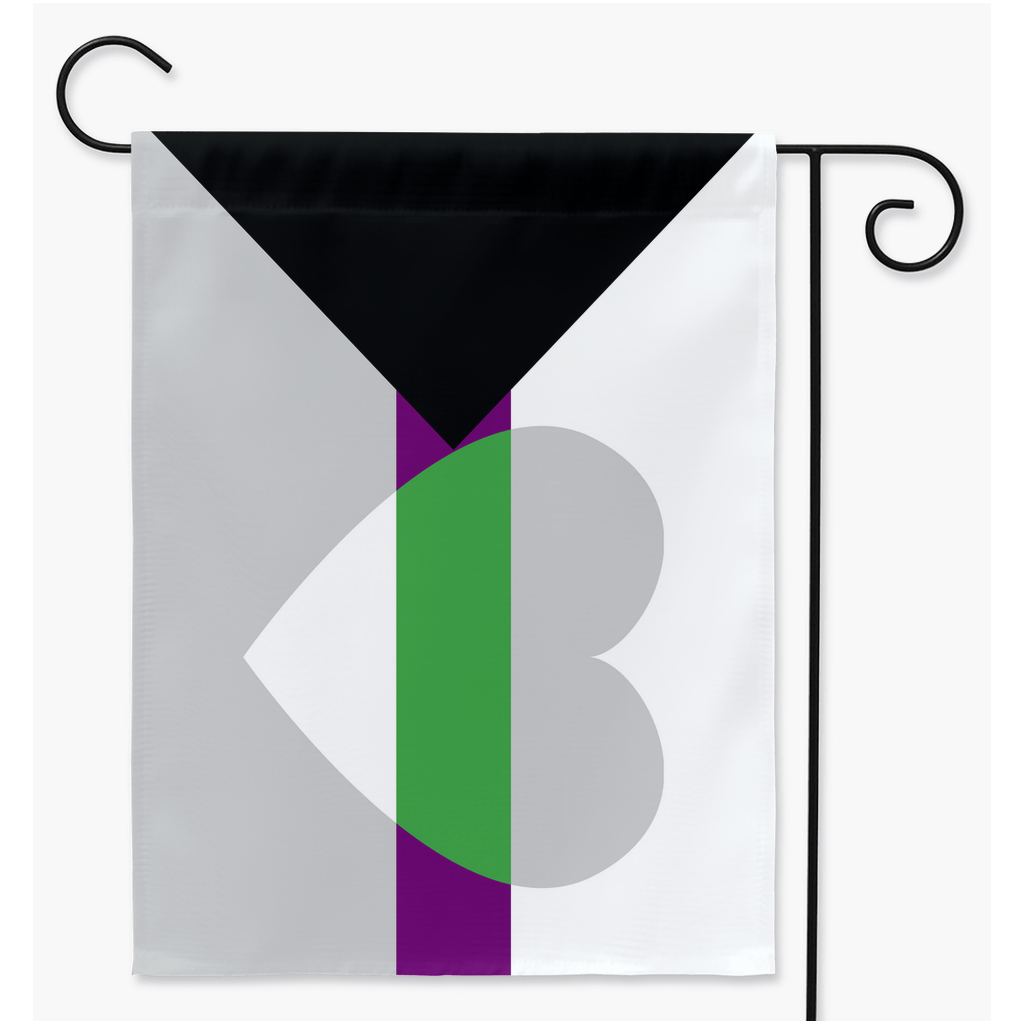 Demian (Demisexual Demiromantic) – V2 Yard et drapeau de jardin | Simple ou double face | 2 tailles