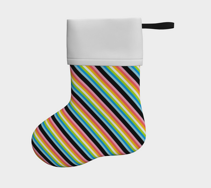 Queer  Striped Holiday Stocking