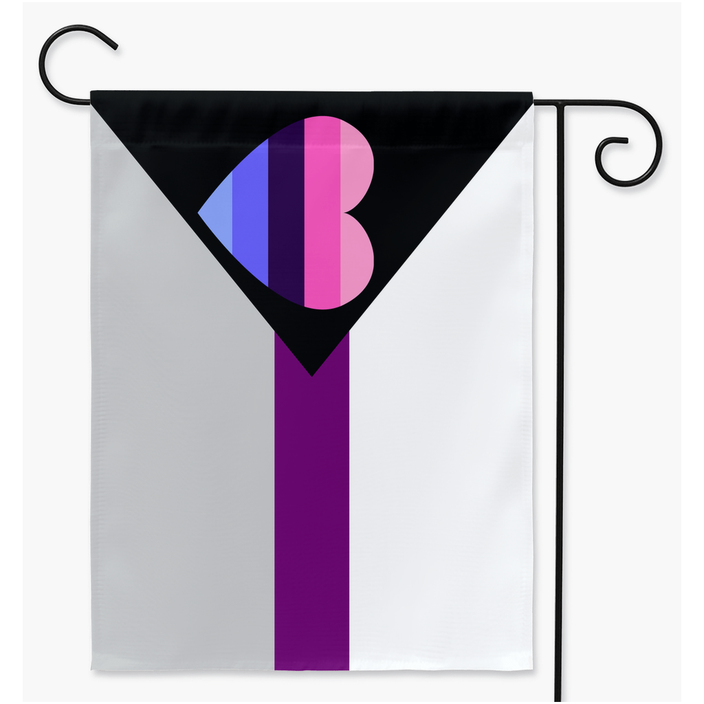 Cour omnisexuelle omniromantique et drapeau de jardin | Simple ou double face | 2 tailles