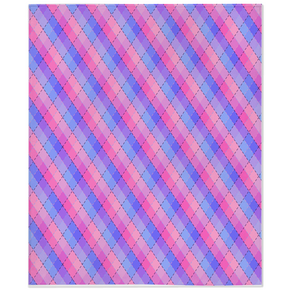 Omnisexual Argyle Plaid Pride Minky Blankets