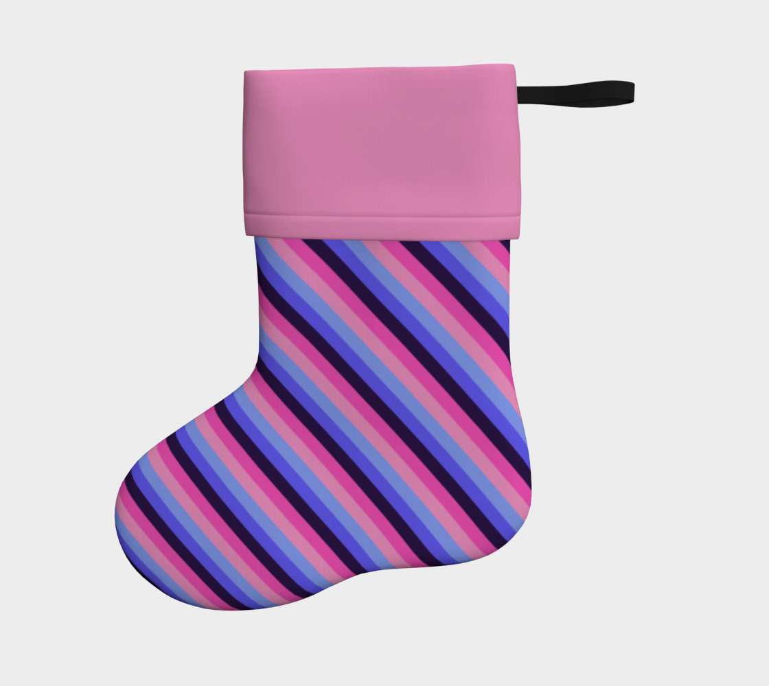 Omnisexual Striped Holiday Stocking