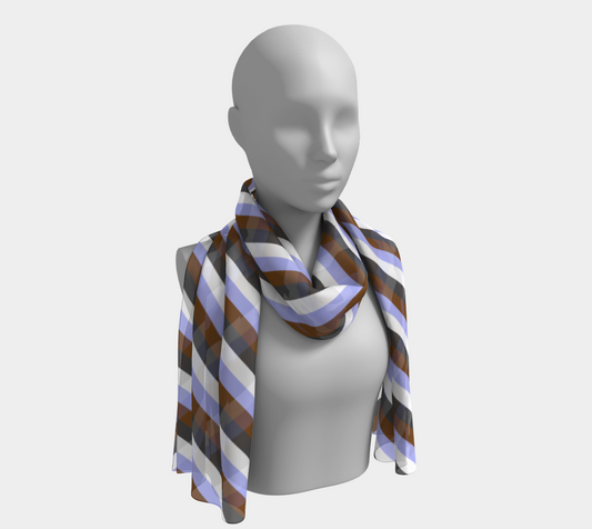 Gender Apathetic Striped Long Scarf