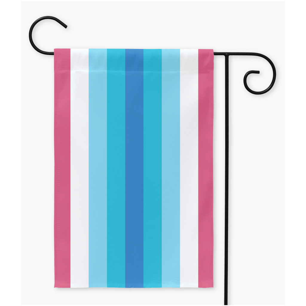 Transmasculine - Banderas de jardín y patio V2 | Una o dos caras | 2 tamaños | Identidad y expresión de género