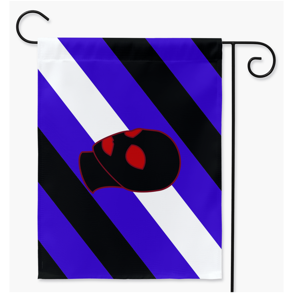 Mask/Hood Fetish Yard and Garden Flags | Single Or Double-Sided | 2 Sizes | Kink and Fetish