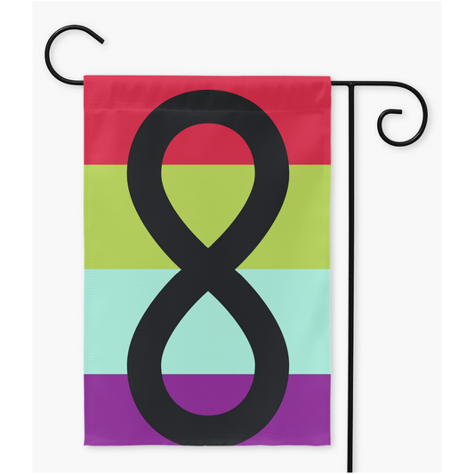 Banderas del Orgullo Neurogénero | Una o dos caras | 2 tamaños | Identidad y expresión de género