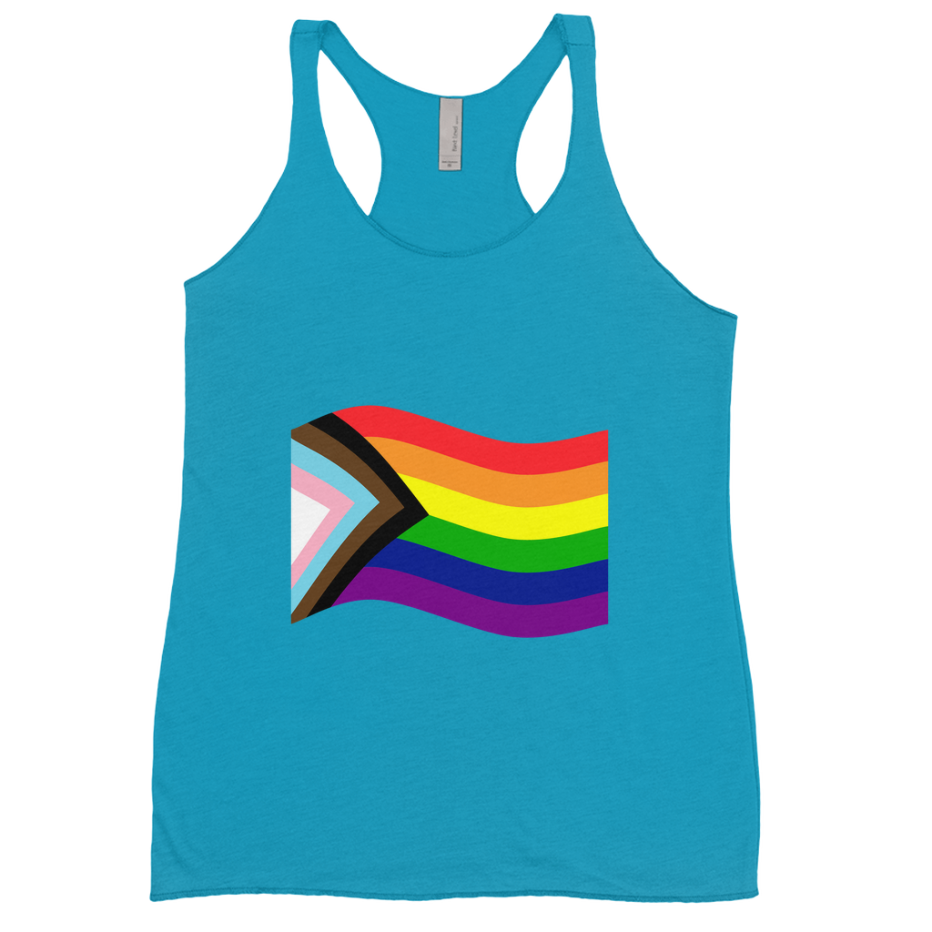 Rainbow Pride Flag Fitted Racerback Tank Tops | Choose Your Flag