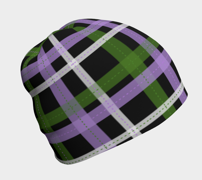 Genderqueer Plaid Beanie