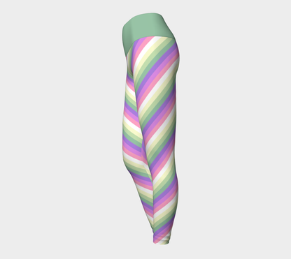 Genderfae Striped Yoga Leggings