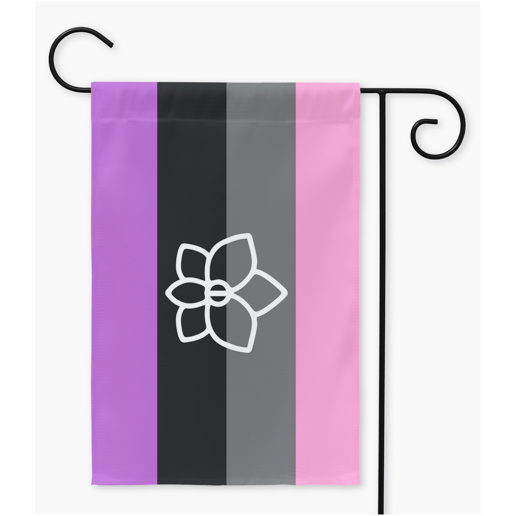 Orchidsexual Pride Yard and Garden Flags  | Single Or Double-Sided | 2 Sizes