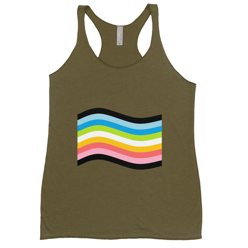 Orientation Pride Flag Fitted Racerback Tank Tops | Choose Your Flag
