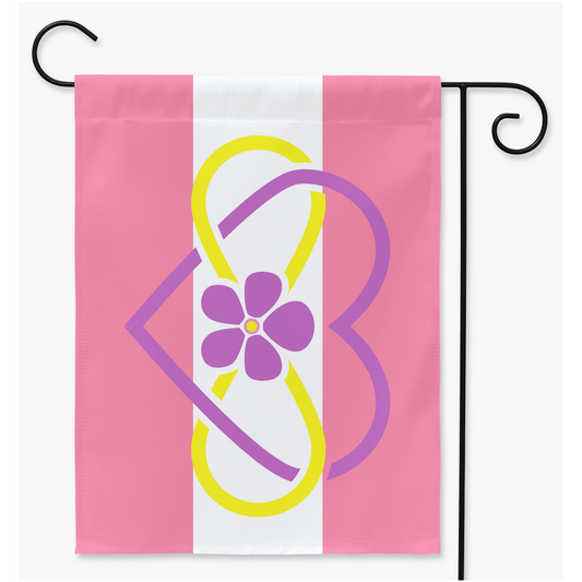 Polyamory - V3 - Sapphic Yard and Garden Flags | Single Or Double-Sided | 2 Sizes