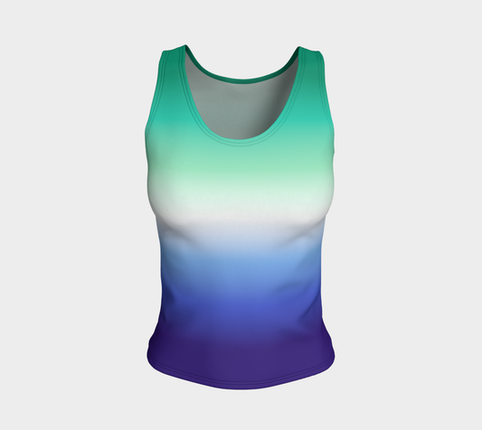 Gay Man (formerly Vincian - V2)  Gradient Fitted Tank (Long)