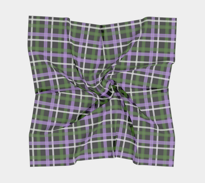 Genderqueer Plaid  Square Scarf