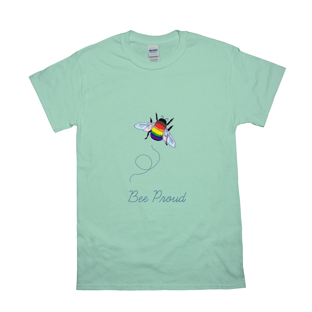 Bumblebee Pride Pun Unisex Tshirt - LIGHT | Choose Your Flag and Pun