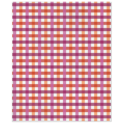 Lesbian - V1 Gingham Plaid Pride Minky Blankets