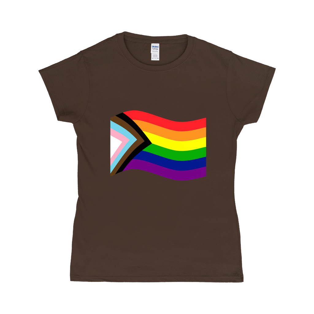 Rainbow Pride Flag Fitted Tshirt | Choose Your Flag | Gildan