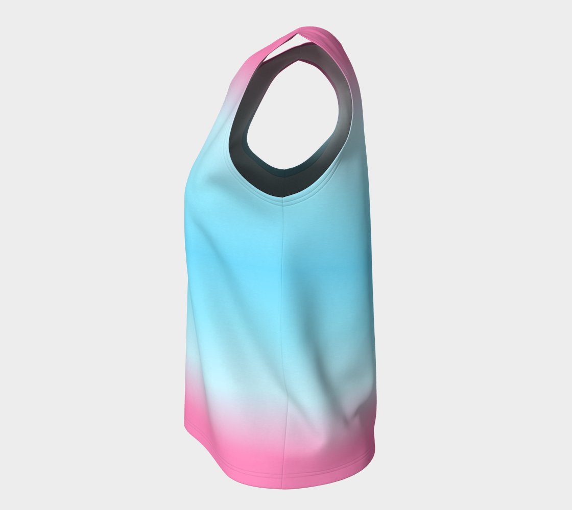 Transmasculine Gradient Loose Tank (Long)