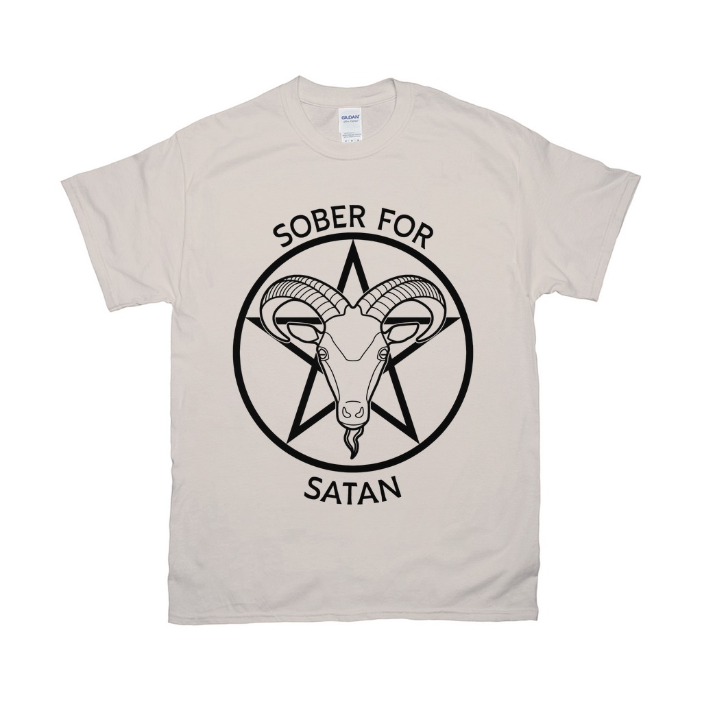 Sober for Satan Relaxed Fit Tshirt - LIGHT | Choose Your Colourway | Gildan