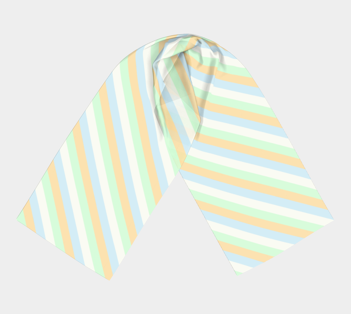 Unlabeled Orientation Striped Long Scarf